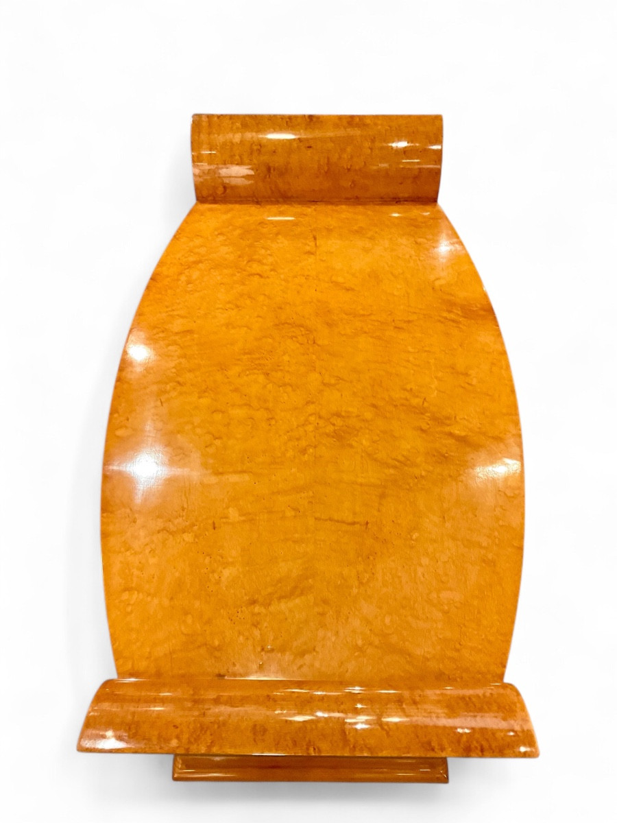 Art Deco Coffee Table In Bird's Eye Maple, Polished With A Buffer. France, Circa 1920-photo-4